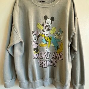 Green Mickey and Friends Sweatshirt
